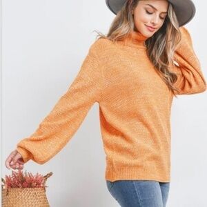 Sweater Weather Turtleneck in Orange